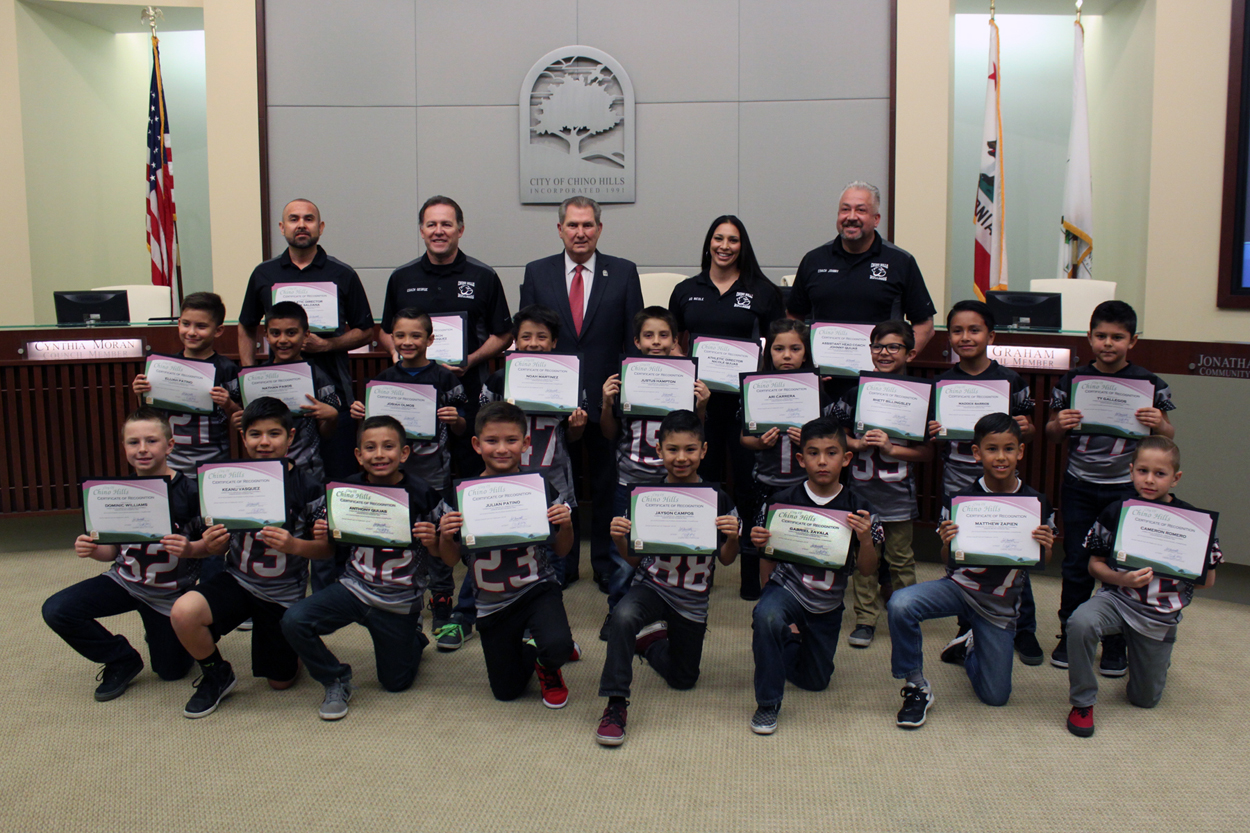 Chino Hills Junior All American Football Junior Micro Division 2 Super Bowl Champs